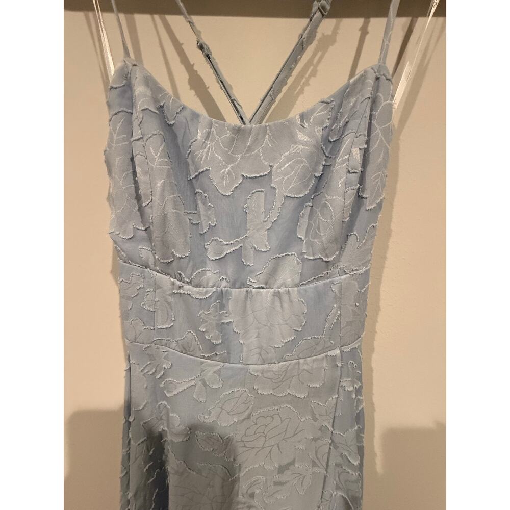 Lulu's Light Blue Prom Dress - Picture 4 of 8